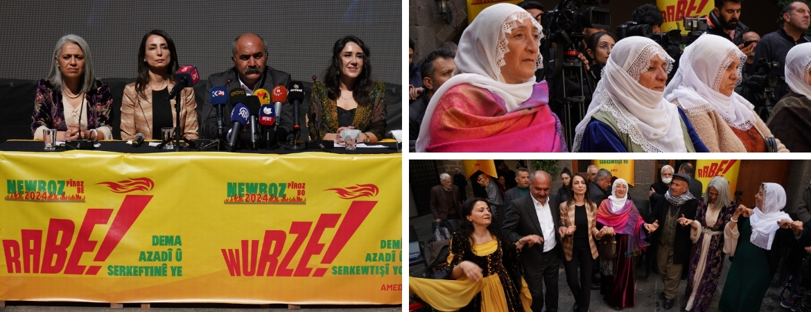 Deklarasyona Newrozê li Amedê hat aşkerakirin: Rabe Dema Azadî û Serkeftinê ye