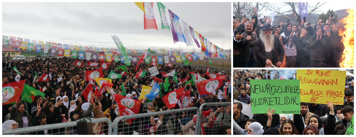 Newroz bugün de 15 merkezde kutlandı