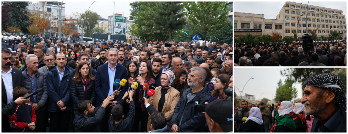 İrade gaspına karşı Batmanda yürüdük: Düzen karşısında rahatsız olanları kayyımcı anlayışla mücadele etmeye ve dayanışmaya çağırıyoruz