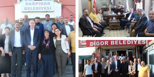 Bakırhan Kağızman, Dağpınar ve Digor Belediyelerini ziyaret etti