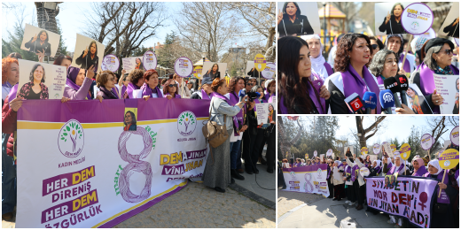 Kadın Meclisimiz 8 Mart startını verdi, Gültan Kışanakın seçim kampanyasını başlattı
